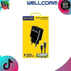 Charger WELLCOMM Type-C to Lightning 20W Power Delivery