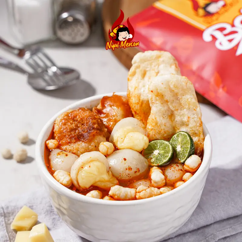 PAKET BAKSO NYAI MERCON (BASO DACI, BASO ACI, MIE BASO GEPREK, BASO ACI MOZARELLA) 1