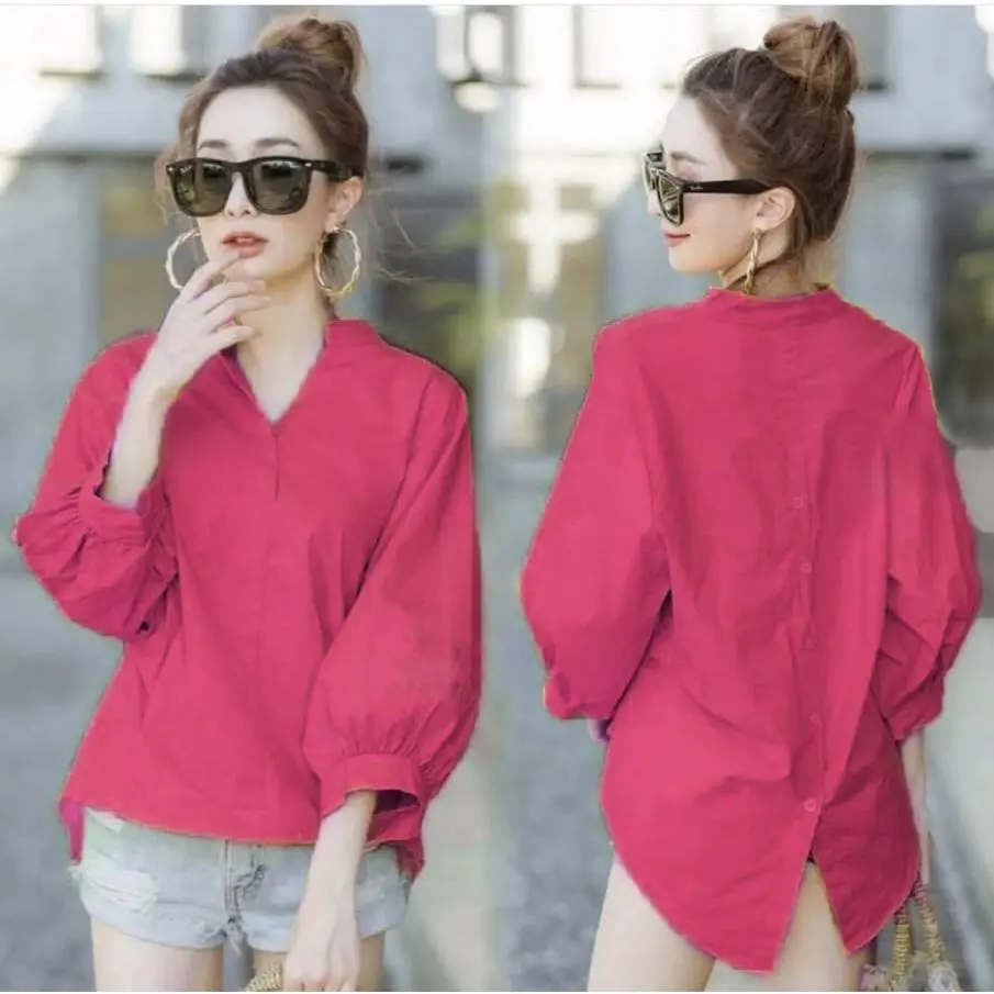 Vylen Shop Pinguin Blouse Fit XL & XXL Ld 100-110cm / Fashion Blouse Wanita
