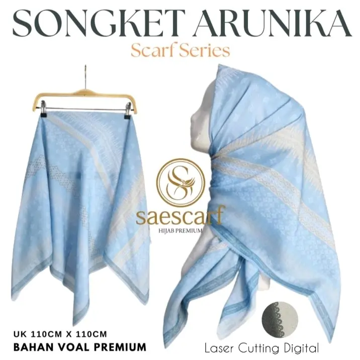 segi4 saescraf voal premium uk 115×115 kualitas mewah Jilbab Muslim