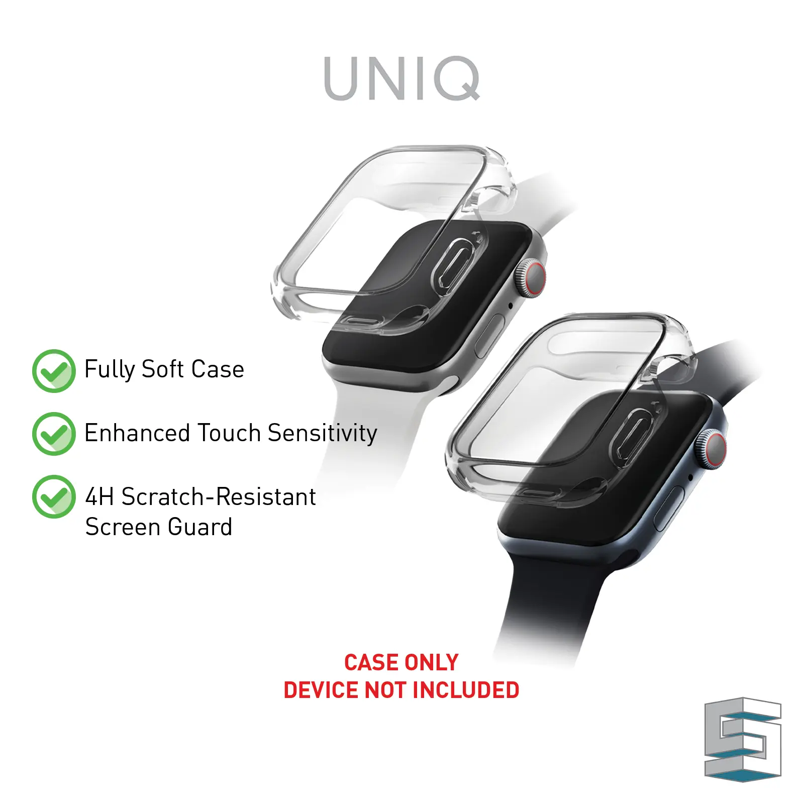UNIQ Garde Case for Apple Watch Series 40/41/42/44/45/49 (Ultra) Clear Smoke