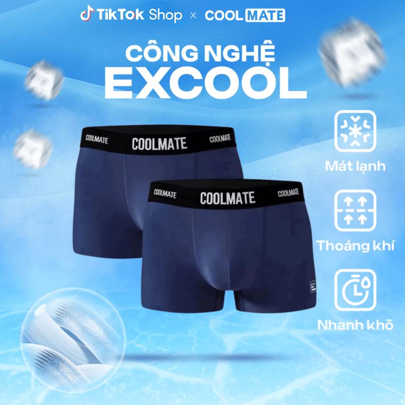 Combo 2 Quần Lót Nam Trunk Excool Clean Cut Boxer - Coolmate