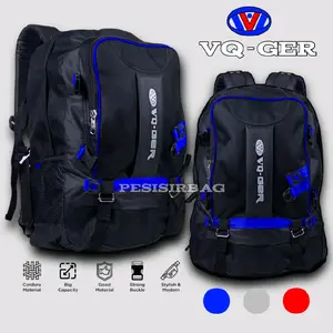 Tas Ransel Pria VQ-GER Trand Ukuran Besar 50 Liter Backpacka Cariel Jumbo Travel Mudik Gunung