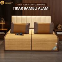 Gambar Tikar Bambu Tatami Motif Polos  /TIkar Lipat Bambu 3 Ukuran 180x200cm 160x200cm 120x200cm X11A1/B1/C1[ 1LINK ] - 180x200CM dari Exclusive Mattindo Kota Administrasi Jakarta Utara 1 Tokopedia