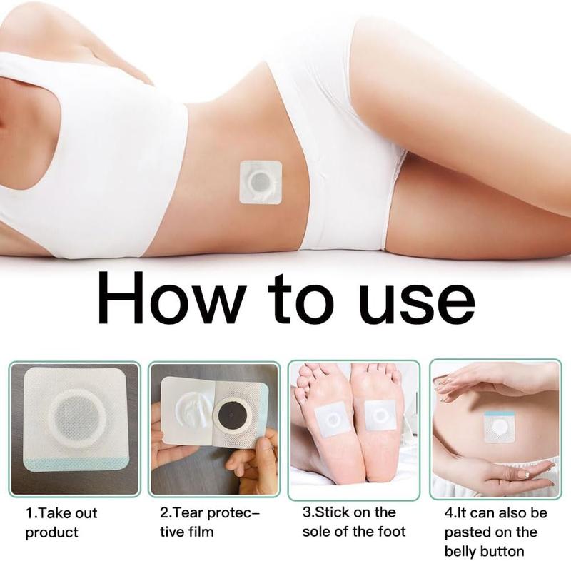 Belly Patch Ekstrak Wormwood, 30Pcs Mugwort Abdomen Navel Patch dan 30Pcs Moxibustion Patch untuk Wanita dan Pria Tubuh Extract 6