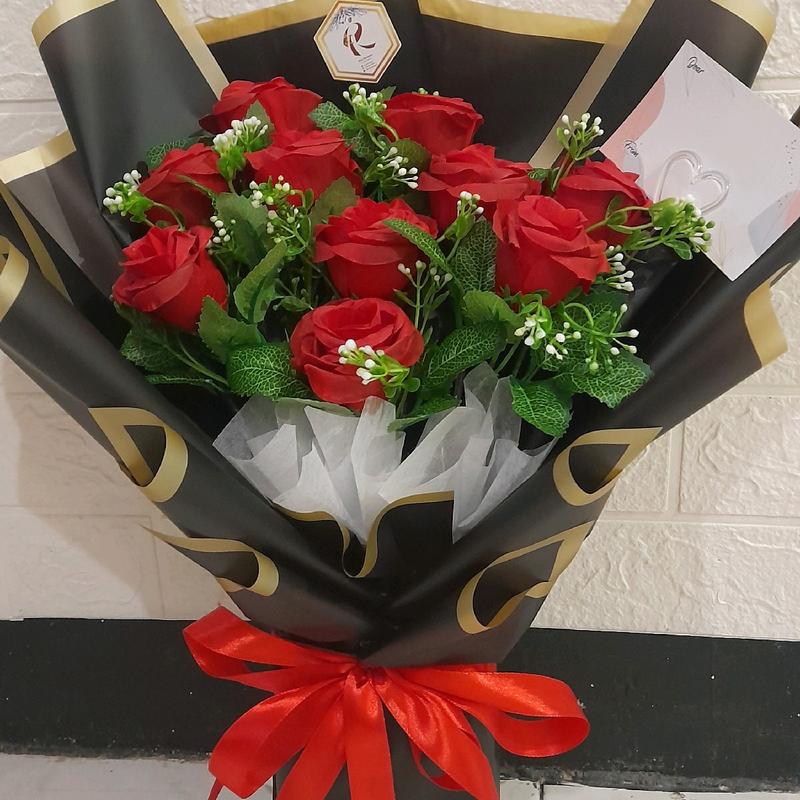 Buket Bunga Mawar/Buket Wisuda/Buket Tunanagan ( 4 ) 4