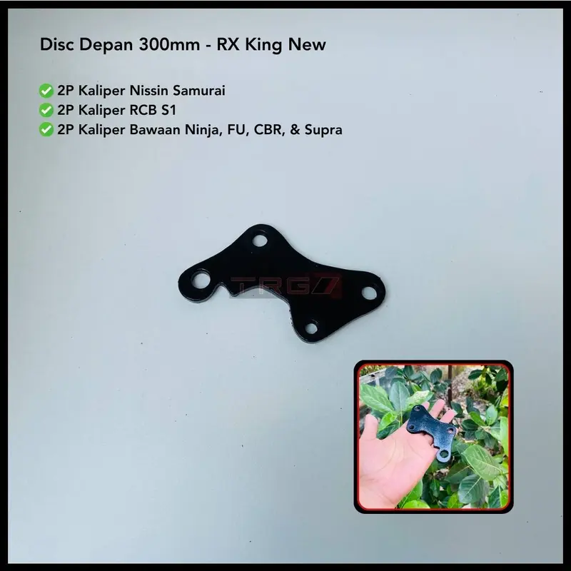 TRG Bracket dudukan kaliper nissin rcb 2p rx king 245 300mm breket kaliper cakram rxking old new 1