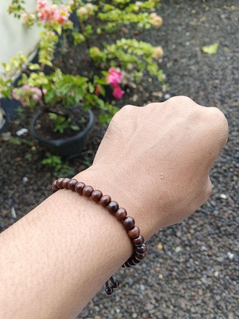Gelang Tasbih Stigi Asli 5mm Gelang Kayu Setigi