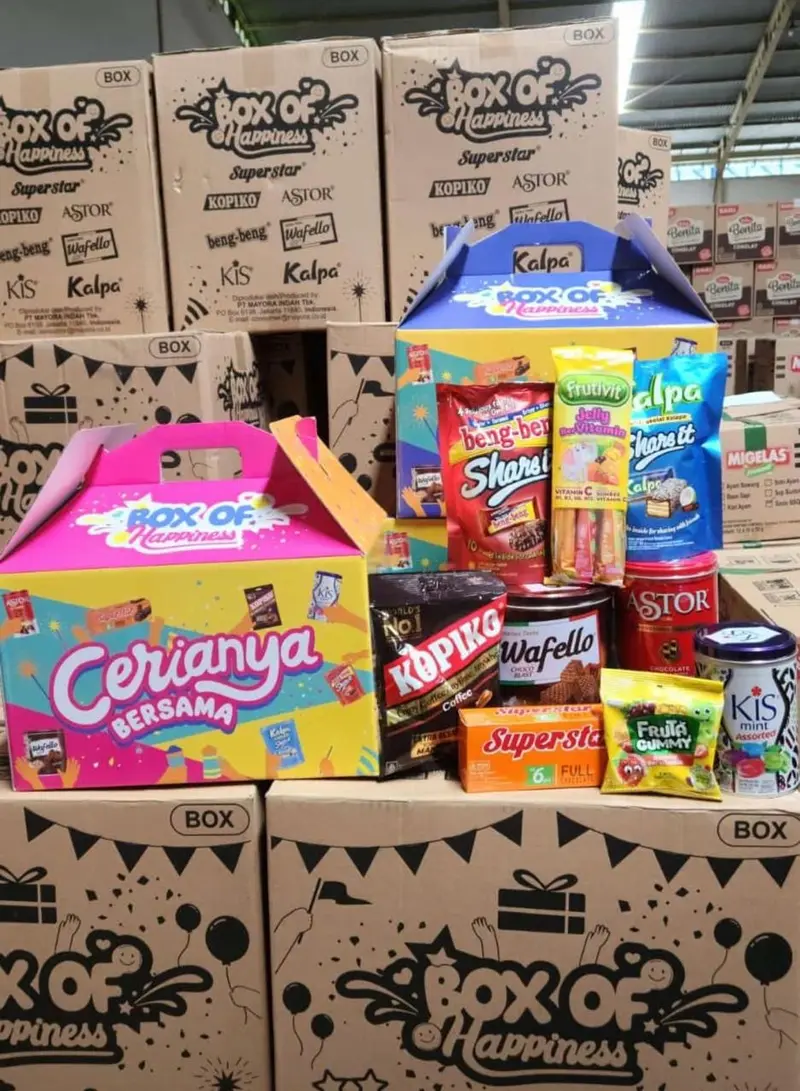 Box Of Happiness Ceria Bersama Mayora Paket Hampers Lebaran Paket