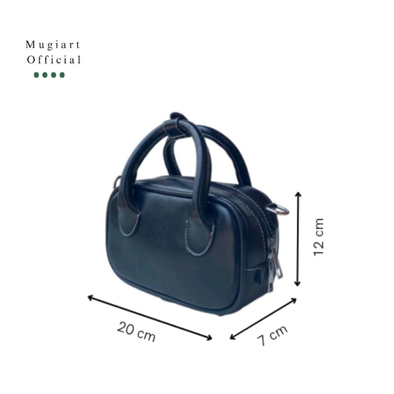 Tas Wanita Mugiart Esme Vintage BLACK - Handbag Tas Slempang 5
