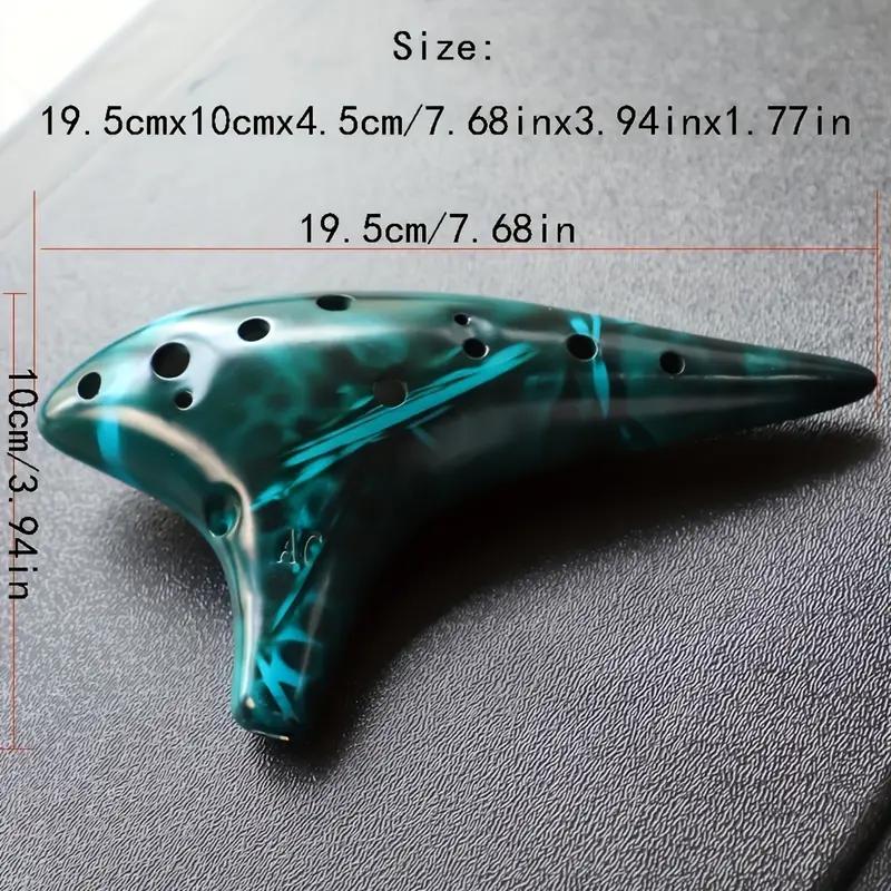 Product Introduction of 1pc,12-hole ocarina middle C key AC Straw smoked flute music school teaching ocarina 12 holes, ancient smoked texture simple exquisi 9