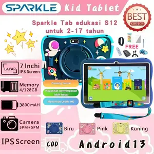 ANATAB/Table anak S12/kids anak/Tablet Belajar Anak/Kids Tablet Study/Tablet Antiradiasi anak/tablet/7inch Edukasi Wifi Tablet