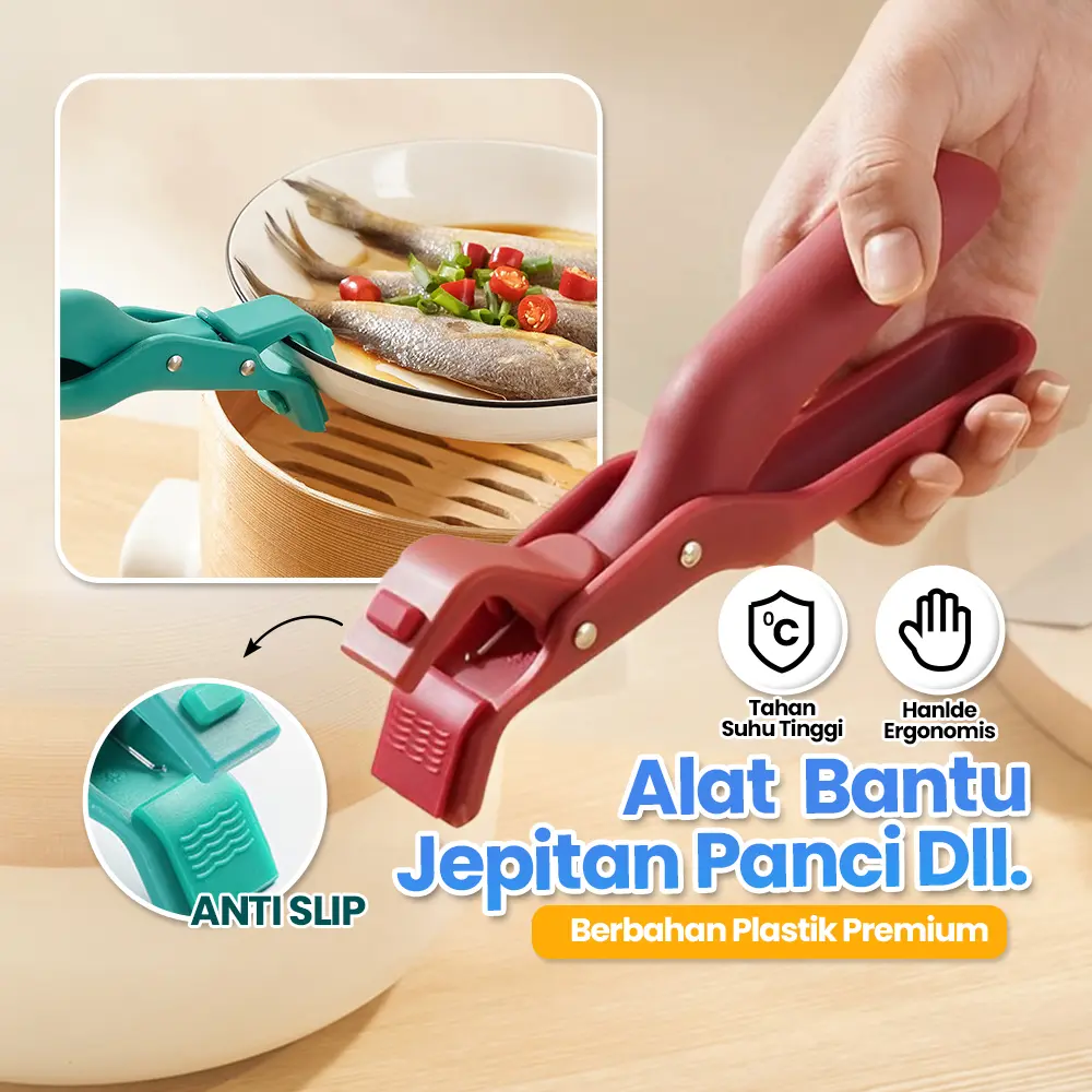 Rumah dapur oven piring akhir silikon mengambil klip mangkuk klip anti-melepuh klip pelat non-slip