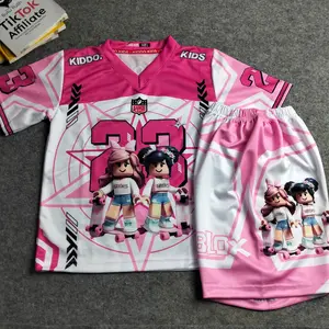 Stelan Anak viral Roblox Usia 3-10 Tahun Kaos jersey anak Roblox Bahan Milano Premium Baju anak laki laki Fashion anak Oversize Unisex pakaian olahraga Anak Outdoor Sport