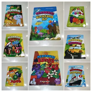 (Harga Reseller) Buku Mewarnai untuk Anak Paud TK (20hlm) - Mewarnai Binatang, Mewarnai Kendaraan, Mewarnai Buah Sayur Binatang Air - MM Books