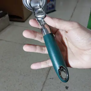 Sendok Es Krim Stainless Steel dengan Pegas Pelepas untuk Rumah dan Kafe, Material Kokoh, Anti Karat, Mudah Melepas Es Krim, Praktis Digunakan