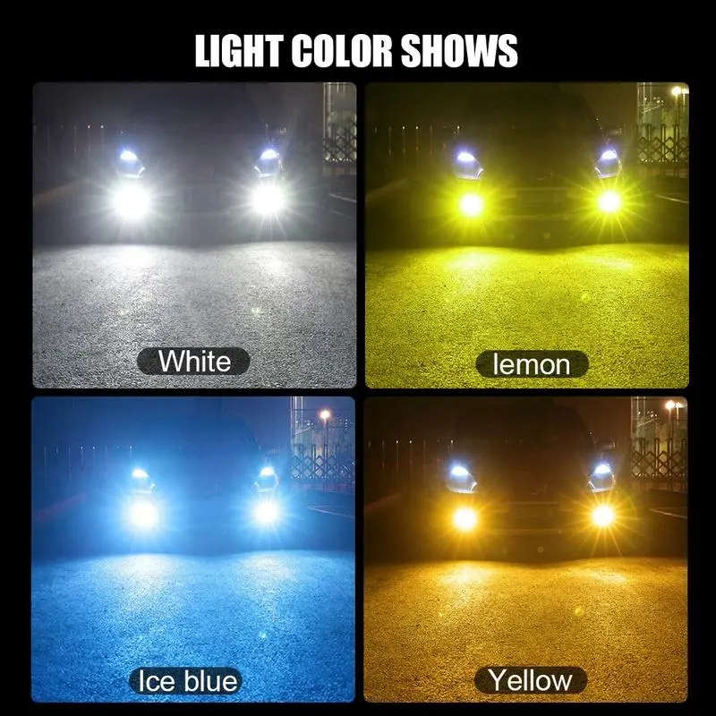 Lampu kabut LED 3 warna H8 H11 H16 AVANZA XENIA CALYA SIGRA AGYA AYLA ERTIGA JAZZ BRIO ROCKY RAIZE YARIS CATATAN MOBIL!! Item ini adalah potongan 3 warna, Anda perlu membeli 2 buah, silakan pilih 2 buah Car 2