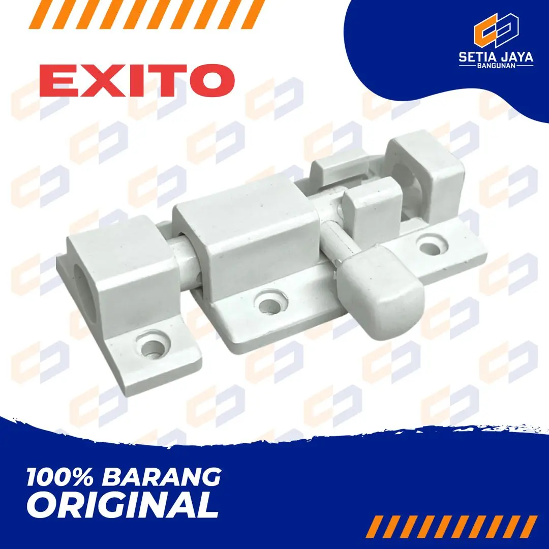 Grendel / Slot / Pintu / Kamar Mandi / Toilet Plastik Exito 2 Inch