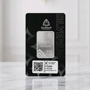 Silverium 9,9 Gram Perak Murni 999,9 | Logam Mulia Silver Bar Asli + Sertifikat