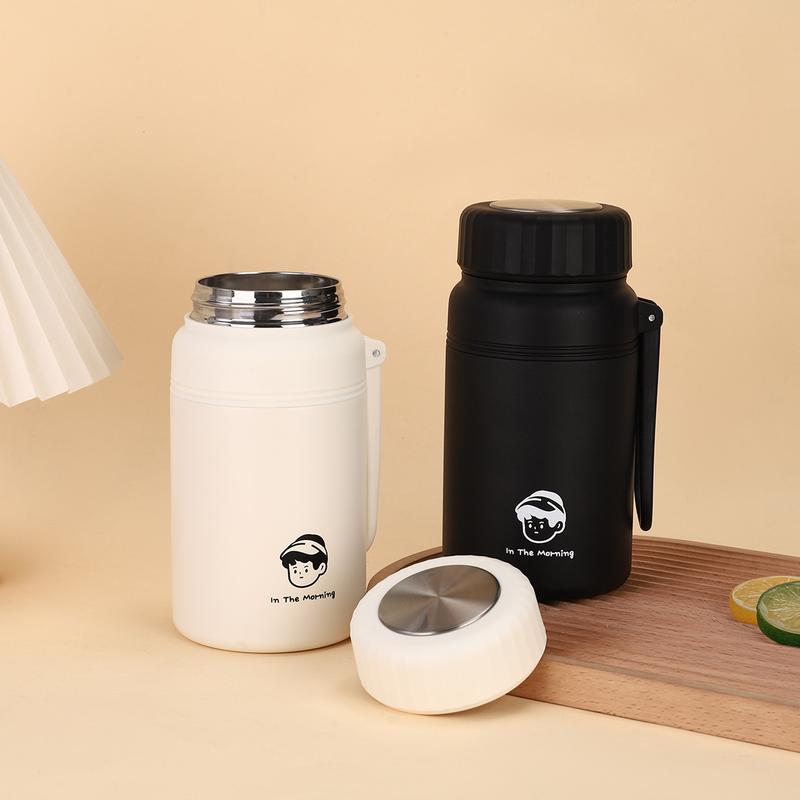  Trancy Home Bình Giữ Nhiệt 1000ML Inox 316 Có Lọc Trà 2 Màu Trắng Đen Giữ Nhiệt Lâu 6-8 Giờ An Toàn Sức Khỏe Nắp Silicone Chống Tràn Kiểu Dáng Hàn Quốc 