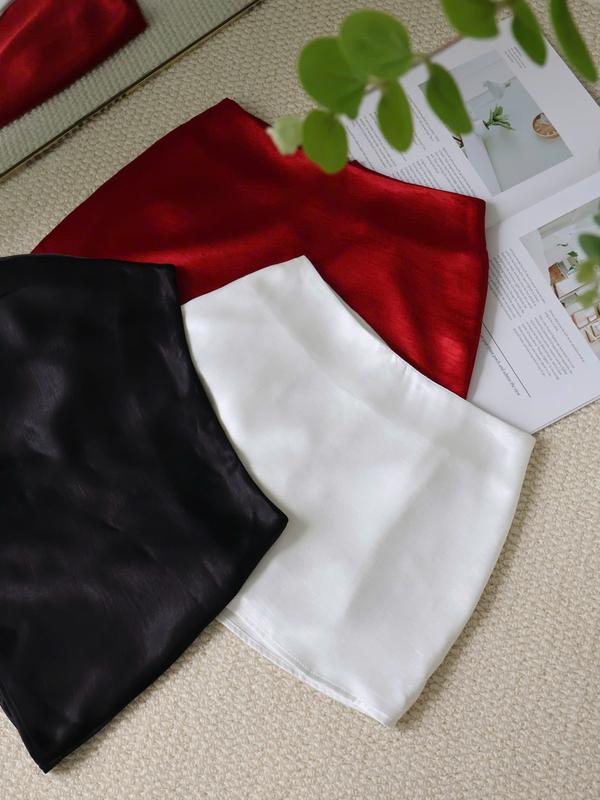 Dài 32 Chân Váy Lụa Queen Nhũ Nhẹ Cao Cấp Có Quần Lót Trong Thiết Kế TIMIN WORKSHOP