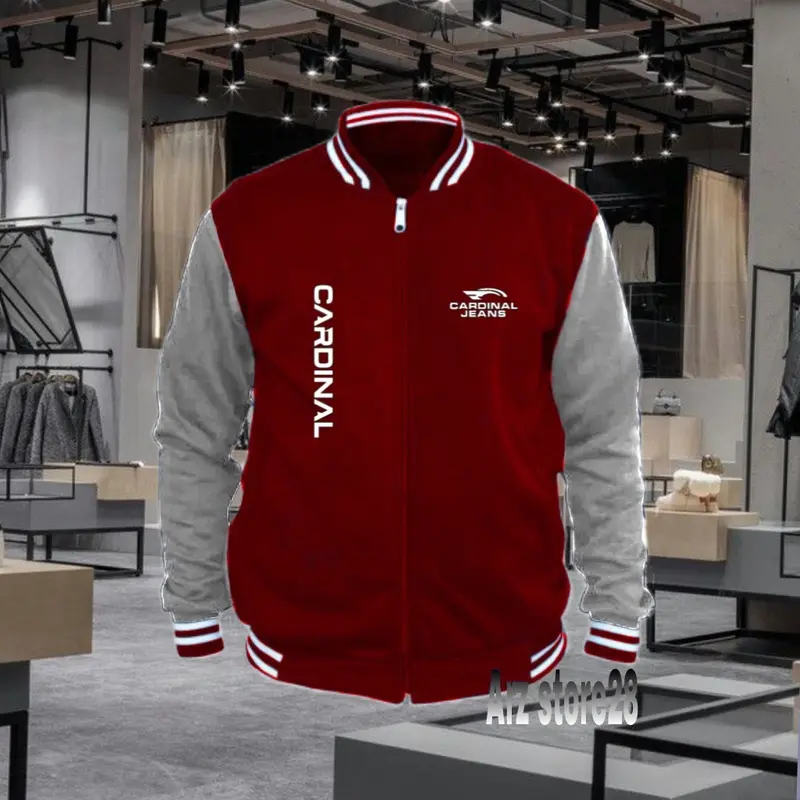 Terlaris!!! Free Jaket Varsity Text Putih Cardinal Jeans Kirka Sweater Distro Termurah Hoodie Terbaru Pakaian Pria Wanita COD 2