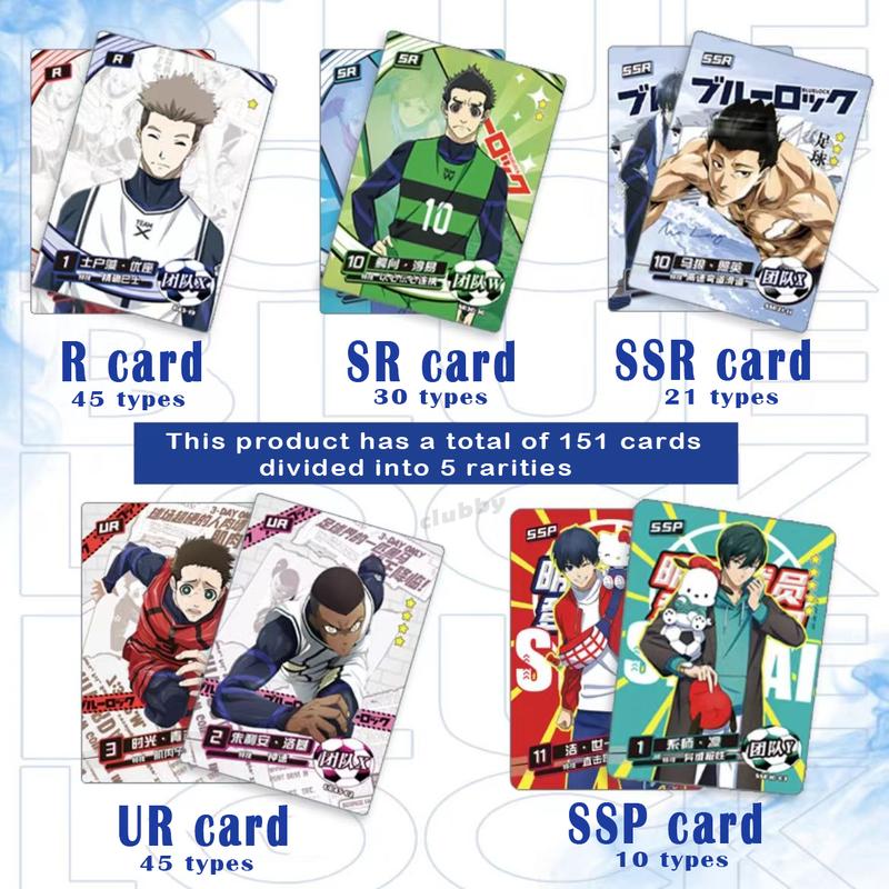 Product Introduction of Thẻ blue lock Nagi itoshi rin bachira bài USR/SSR/QR hiếm card game anime 1 gói Pack nhân phẩm 18