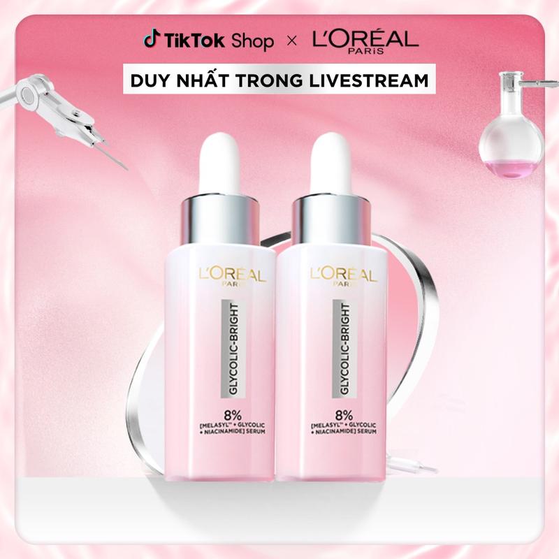 [VB] [KOL] Bộ chăm sóc hỗ trợ dưỡng sáng da mờ thâm nám Serum Glycolic melasyl 8% 30ml