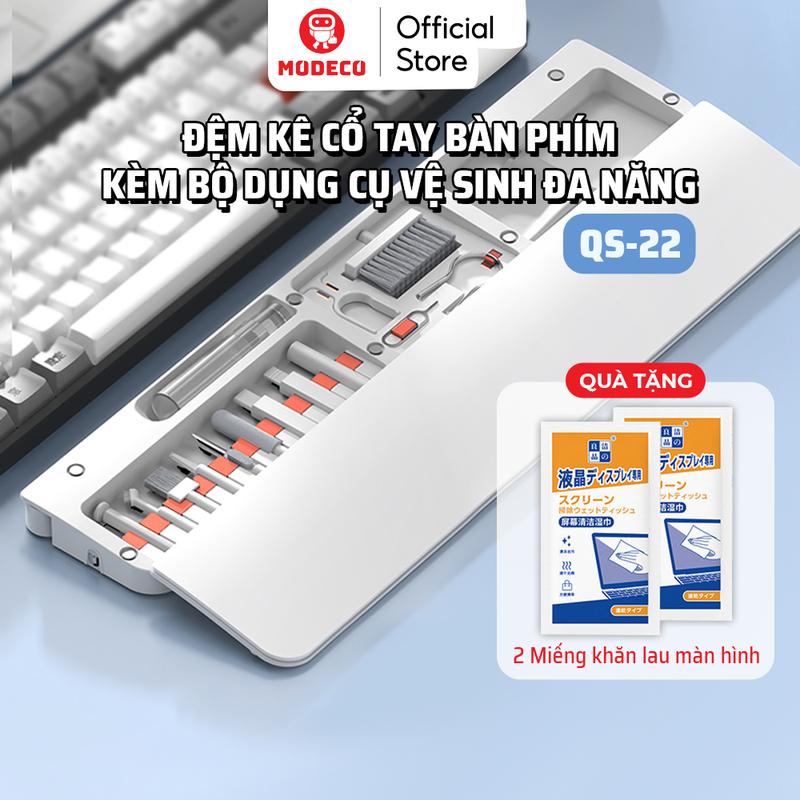 Bộ Vệ Sinh Laptop Modeco - Bàn Phím - Máy Ảnh - Tai Nghe Airpod - Đệm Kê Tay Bàn Phím Bảo Vệ Chống Mỏi Cổ Tay
