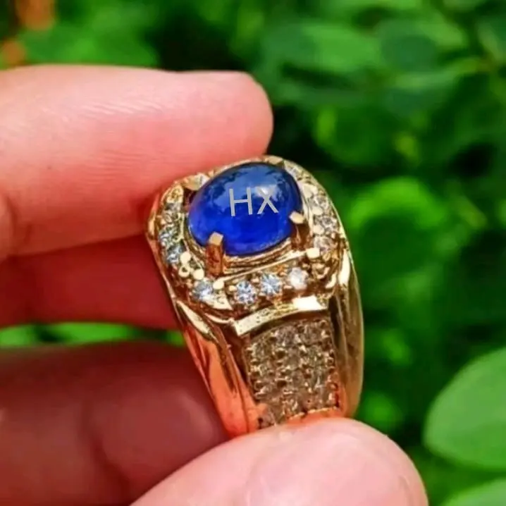 Cincin Batu Emas King Safir
