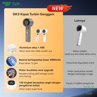 Gambar TNW OK3 Kipas Angin Portable Mini Fan Turbo Kipas Angin 120 Gear High Speed Wind Kipas Angin Digital Display Adjustable - Abu-abu dari TNW Home Kota Tangerang 3 Tokopedia