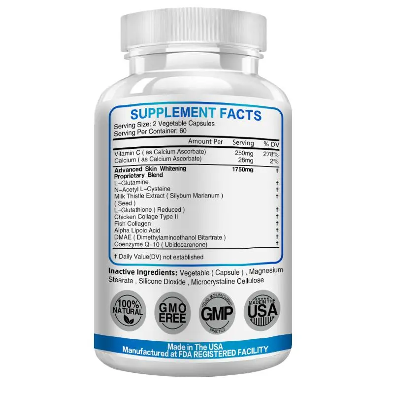 Bcuelov NAC L-Glutathione Dietary Capsule Supplement - 2028 mg per serving  with Vitamin C - Milanese Thistle Extract - Supports redox and skin health,  supports growth stimulation and cell repair 30 60 120 Capsules - TikTok  Shop Philippines