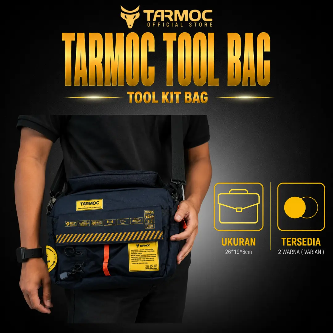 Tarmoc Tool Bag | Tas Selempang FTTH Tool Kit Fiber Optic