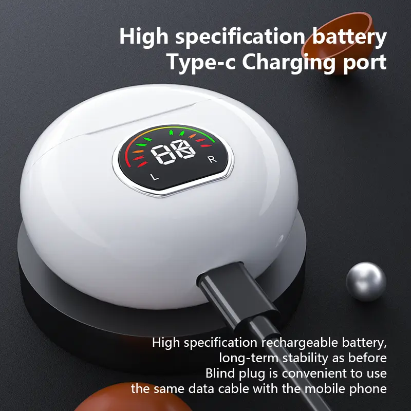 Wireless Bluetooth earphones with high aesthetic value, long standby time, active noise reduction for sports running, 2025 new model