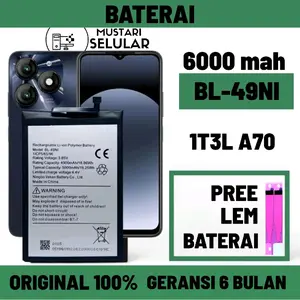 Mustari Baterai Original 1TEL A70 BL-49NI 6000mAh Garansi 1 Tahun Free Lem Baterai