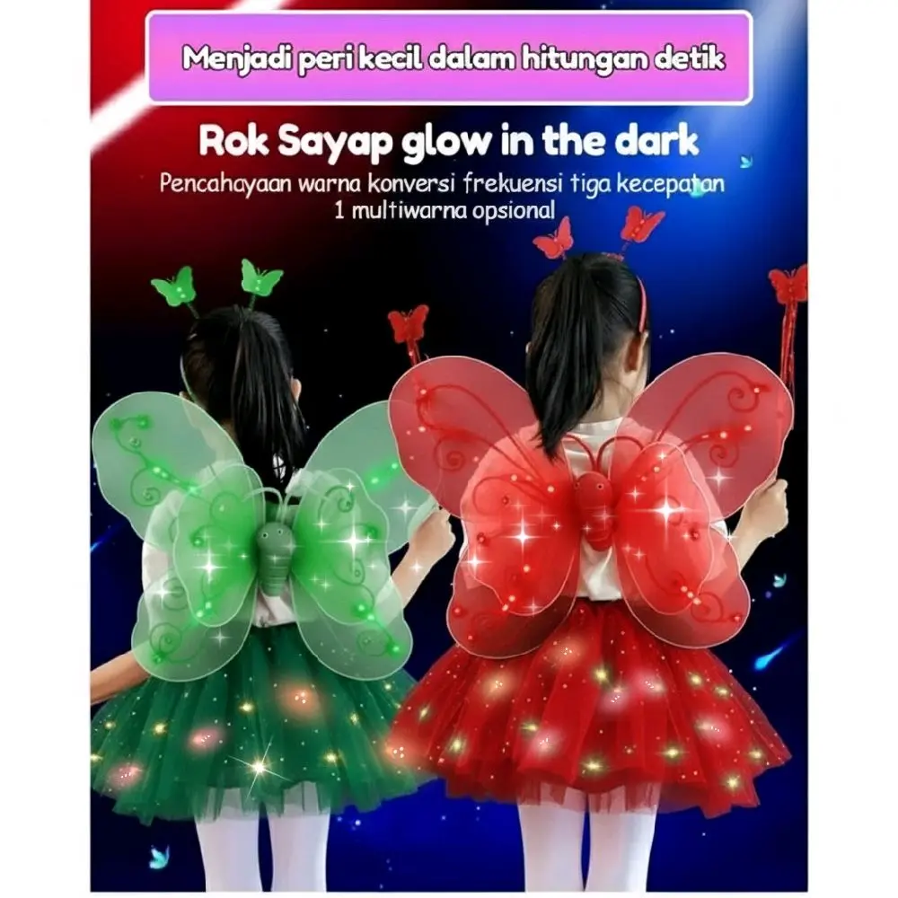 set 4in1 merah tumpuk