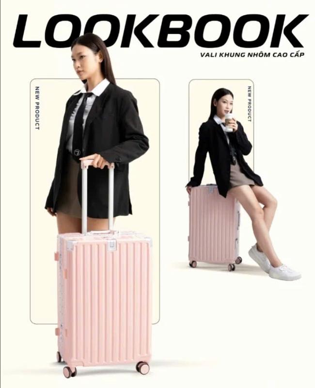  Vali Khung NHôm khoá sập  - Có Ngăn Để Đồ Ướt  - 2 ngăn khoá kéo kín - Có Khay Để Cốc - BH 5 năm - Lỗi Liên Hệ Đổi Mới Miễn Phí 