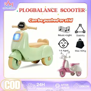 Beige MAINAN ANAK RIDE ON SEPEDA KESEIMBANGAN  PASTEL