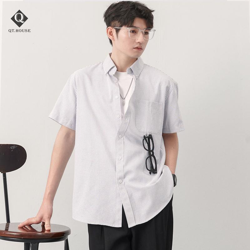 [Xả kho] Áo Sơ Mi Oxford Ngắn Tay Nam Form Regular Fit Cộc Tay Form Rộng SMN04