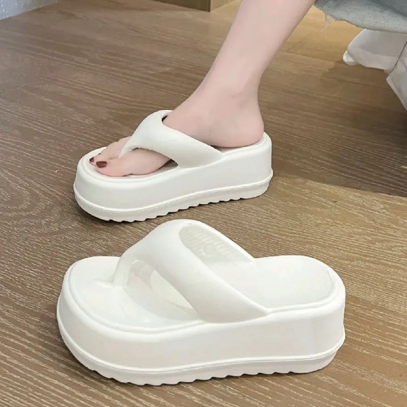 Dép Tông Kẹp Đế Độn Cao 6,5 cm Thời Trang Nữ 1