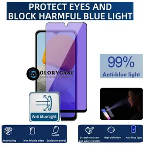 Tempered glass blue ray anti radiasi full screen untuk Vivo Y12 Y12s Y15 Y15s Y16 Y17 Y19  Y20 Y20i Y20s Y30 Y30i Y50 Y50i