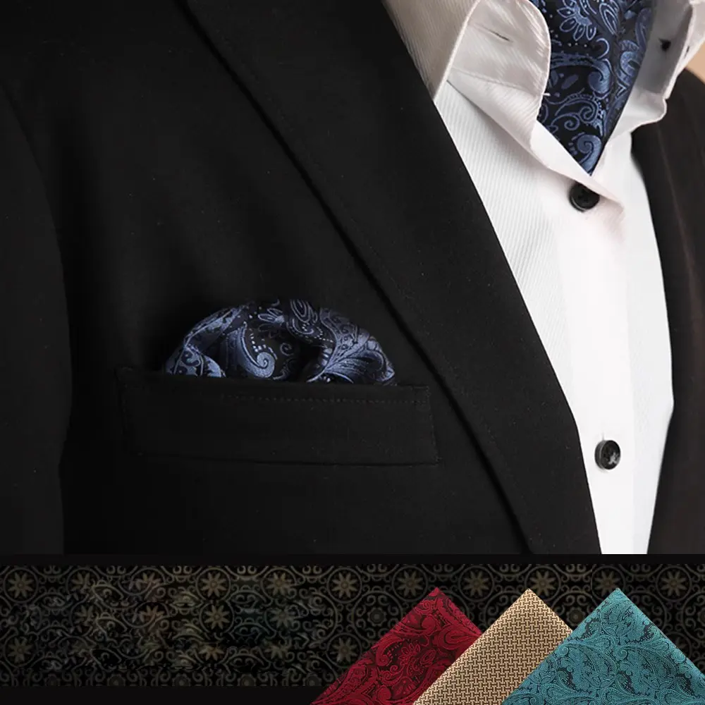 British Style Men's Suit Pocket Scarf Suit Pocket Adornment Small Square Chest Scarf Handkerchief Scarf Chest Scarf Accessories