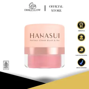 Hanasui Perfect Cheek Blush & Go Peach Wajah