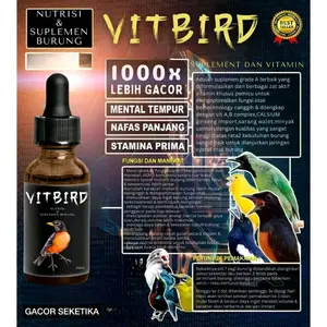 VIT BIRD POWER CRYSTAL OMEGA PLUS VITAMIN PENGGACOR