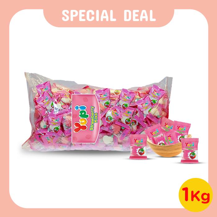Gambar Yupi Strawberry Kiss IWP 1000 Gram dari Yupi Gummy Candies Kota Administrasi Jakarta Selatan Tokopedia
