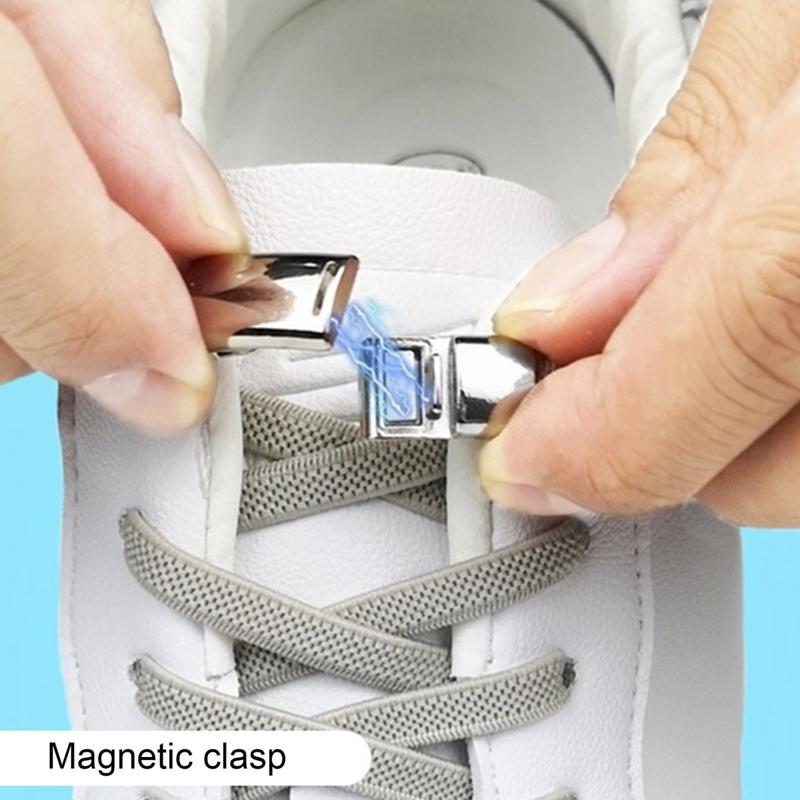 [Fa] Magnetic Shoelace Buckles Lazy Shoe Lace Buckles Effortless ... - Magnetic Shoelace Fastening System For Quick Closure