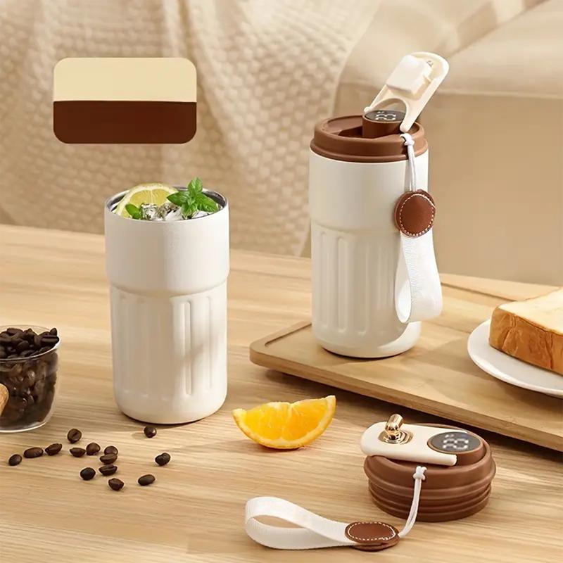 Màn hình kỹ thuật số thông minh Thermos Cup Màn hình nhiệt độ LED Cúp nhiệt bằng thép không gỉ Unisex Cốc di động 2