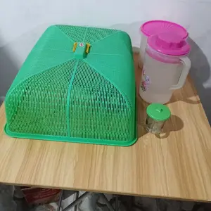 Mehaa Meja Lipat  Kayu Portable Outdoor Indoor Serbaguna 80x80 & 60x40 - Furniture Minimalis dengan Kaki Besi Kokoh