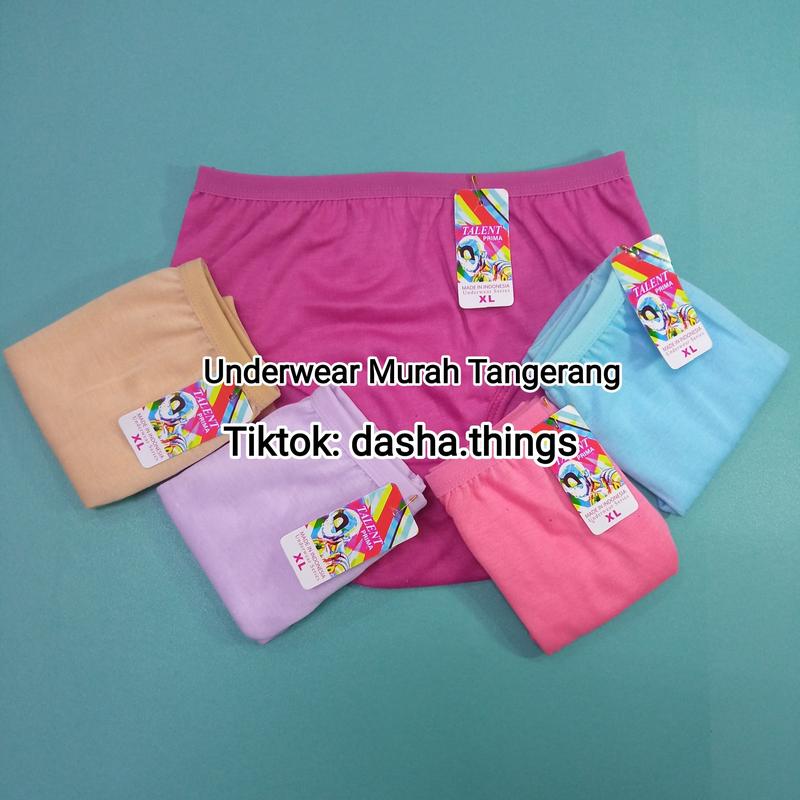 PROMO Celana Dalam Wanita ISI 3 PCS Motif Polos Premium Nyaman Stretch 3
