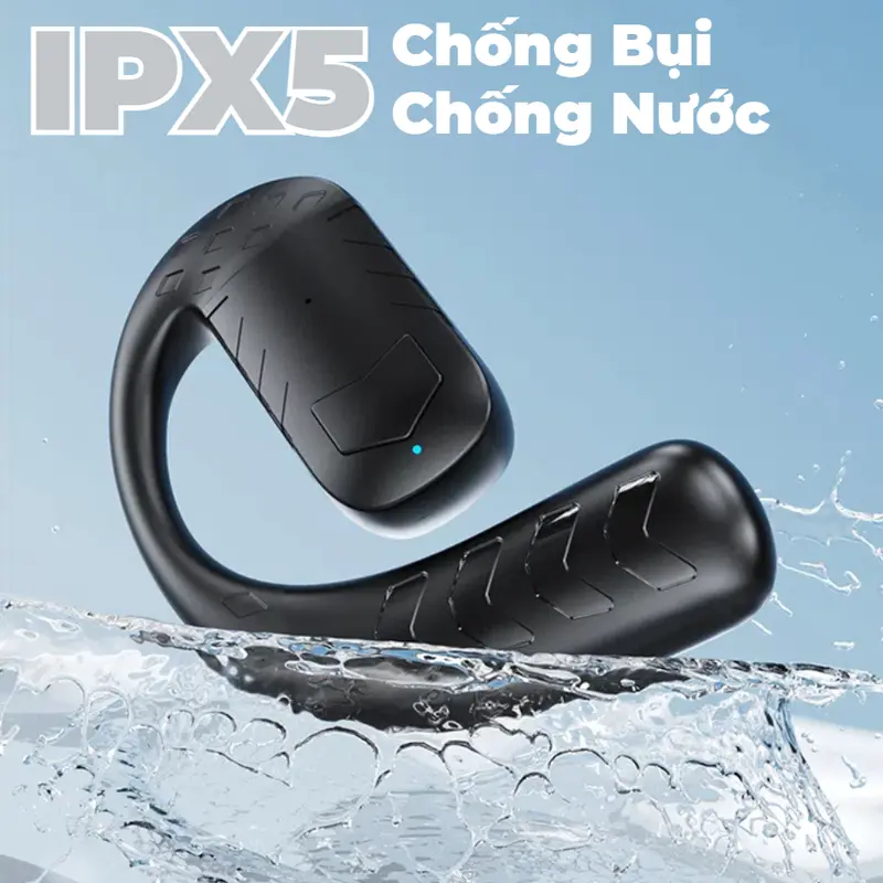 OWS T30 Tai Nghe Một Tai Dành Cho Tai Trái và Phải [Món quà miễn phí] Bao tay chơi game, Âm thanh nổi không dây true bass tai nghe bluetooth, Pin dung lượng lớn với thời gian phát lại 26H, Cho thể thao và chơi game 4